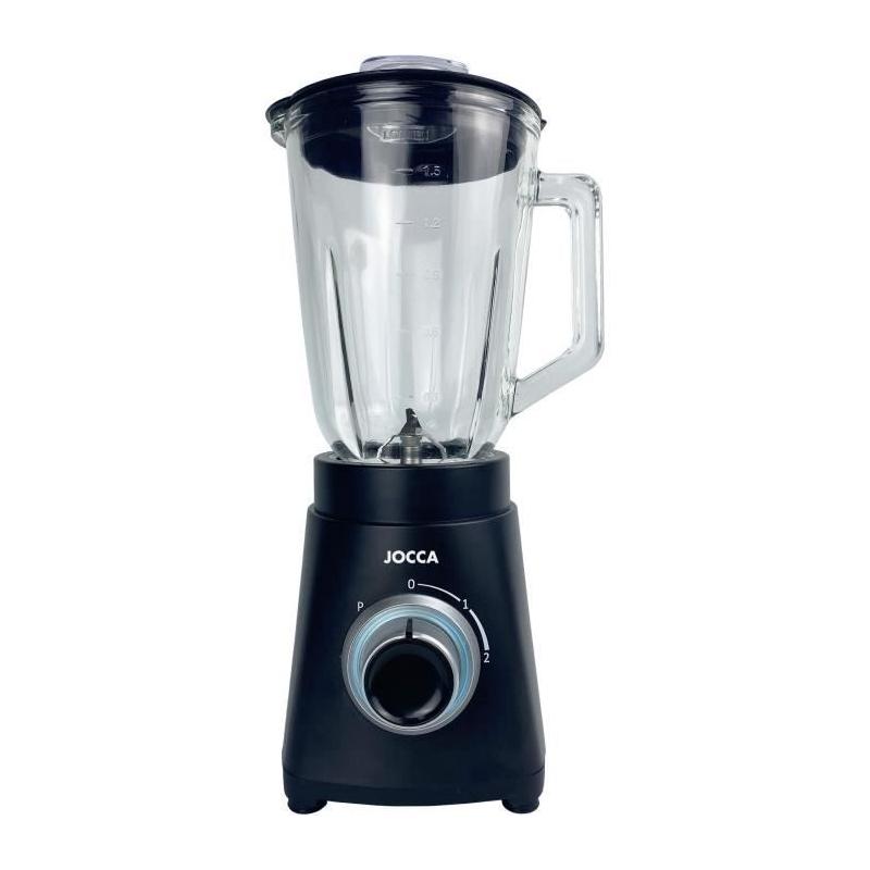 Mixeur JOCCA 1000W - Bol en verre 1,5L - 2 vitesses - Turbo