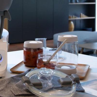 Ensemble 3 bocaux sous vide en verre borosilicate - LIVOO
