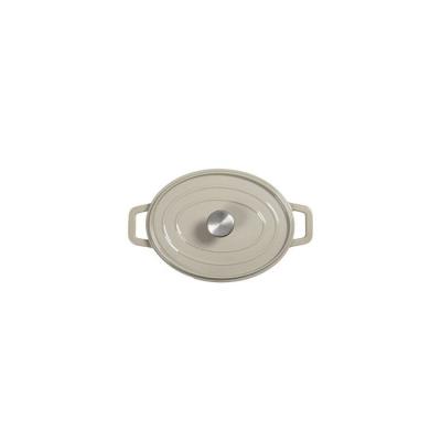 Cocotte ovale Livoo MEP129G - Gris: Cuisinez avec style!