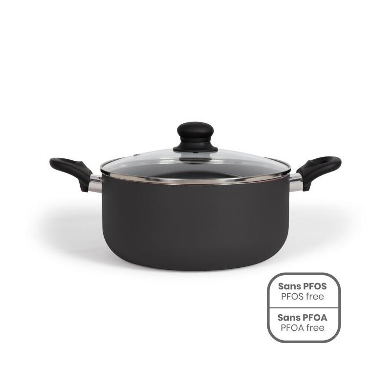 Faitout 24 cm Noir Livoo MEP150N - Préparez de délicieuses recettes