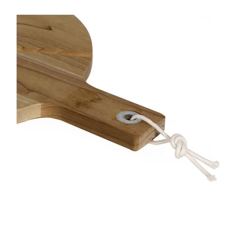 Ensemble pizza LIVOO - Bois acacia - Roulette inclus - 30 x 45 cm