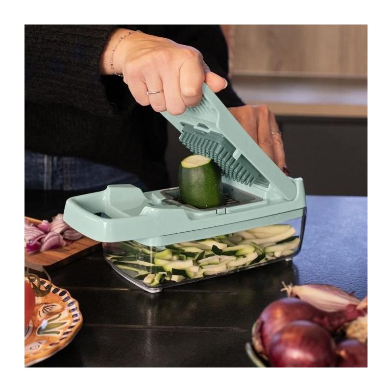 Mandoline multifonction LIVOO avec 8 lames en acier inoxydable