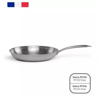 Poêle inox 24 cm - LIVOO MEP158 - Triple épaisseur - Made in France