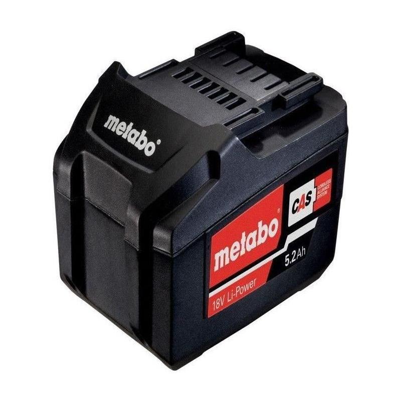 Set de base 2 batteries 5,2Ah Li-Power 18V Metabo - Boîte en carton