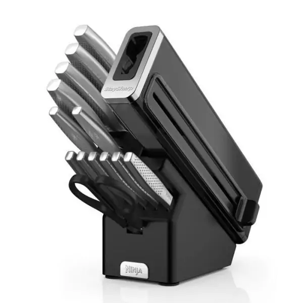 Jeu de 14 couteaux NINJA StaySharp - Acier inoxydables et bloc de bois - K62014EUUK