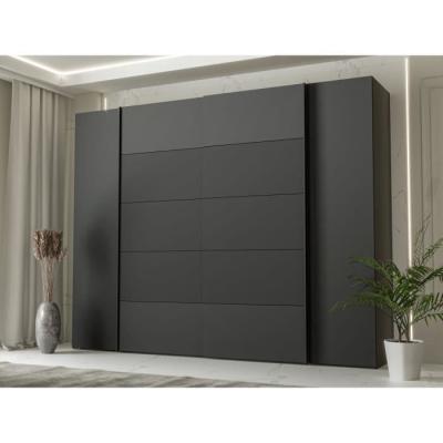 Armoire de chambre NARAGO - Noir / Blanc - 4 portes - Spacieuse et élégante