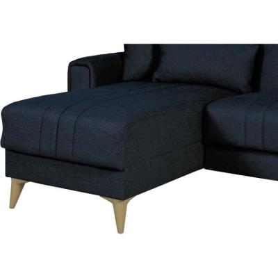 Canapé d'angle convertible réversible bleu foncé - OMEGA - 3/4 personnes