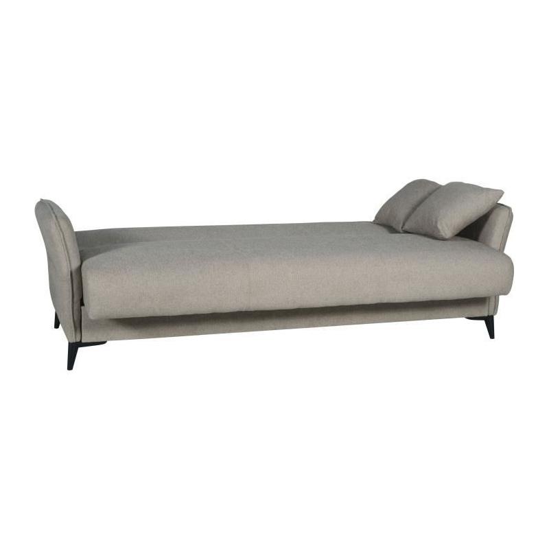 Canapé convertible 3 places OTTOWA beige - Pratique et confortable