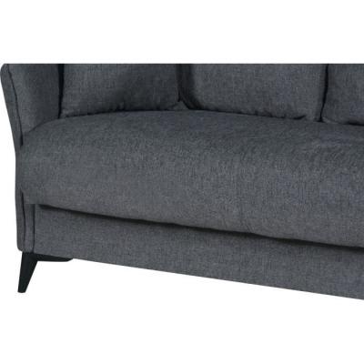 Canapé convertible 3 places OTTOWA gris foncé - Coffre de rangement