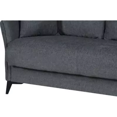Canapé convertible 3 places OTTOWA gris foncé - Coffre de rangement Canapé convertible 3 places OTTOWA gris foncé - Coffre de rangement