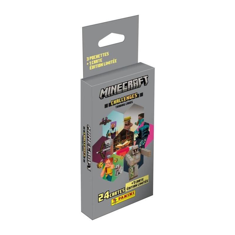 Stickers PANINI Minecraft TC 4 - Blister 3 pochettes - Edition Limitée