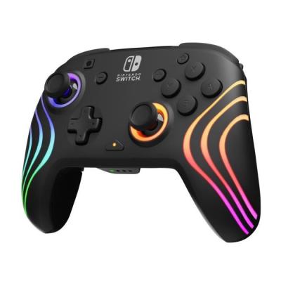 Manette de jeu Nintendo Switch Afterglow Wave - Sans fil - Noire