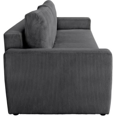 Canapé convertible 3 places PHARELL - Anthracite Velours
