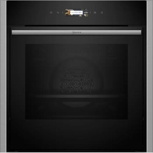 Four ecoclean Slide&Hide -NEFF N70 - B54CR31N0F - Noir - 14 modes de cuisson - 59,5 x 59,6 x 54,8 cm