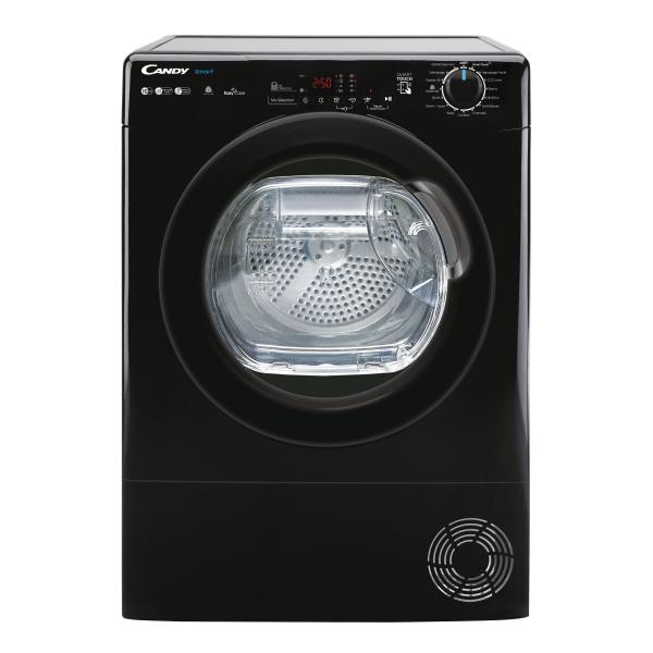 Seche-linge pompe a chaleur CANDY CSEH10A2DBEBX-47 Smart - 10 kg - Bac EasyCase - Classe A++ - Connecté - Noir