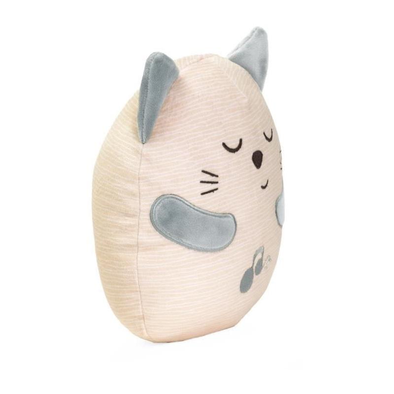 Peluche chaton CHICCO grise pour bébé dès la naissance