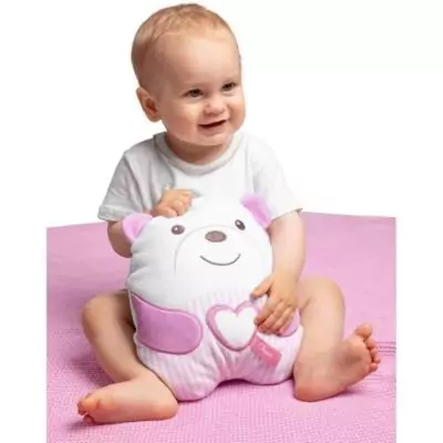 Doudou Peluche Ourson CHICCO Rose - Pour les bébés Doudou Peluche Ourson CHICCO Rose - Pour les bébés