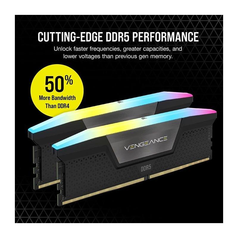 Corsair Vengeance RGB DDR5 32 Go 6400 MHz - Kit Dual Channel