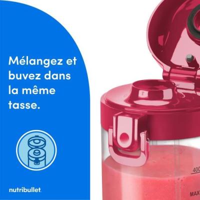 Mélangeur portable NutriBullet - NBP003MA - 475ml - Sans BPA - Recharge USB-C
