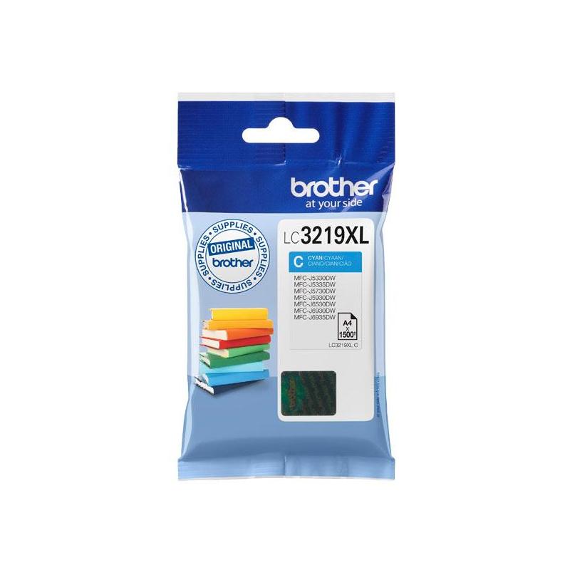 Brother LC-3219XLC cartouche d'encre 1 pièce(s) Original Rendement élevé (XL) Cyan