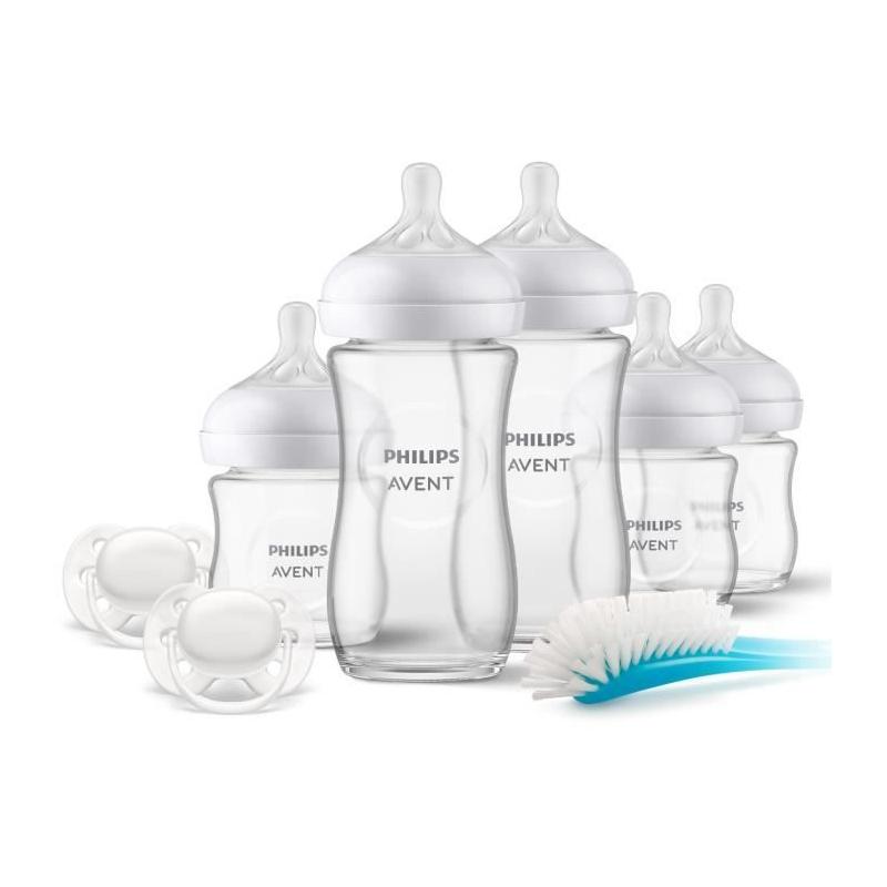 Coffret de Naissance Biberon Verre Natural Philips Avent 240 ml