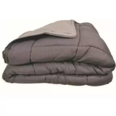 Couette chaude Microfibre 400g/m² Gris & Argent 240x260cm