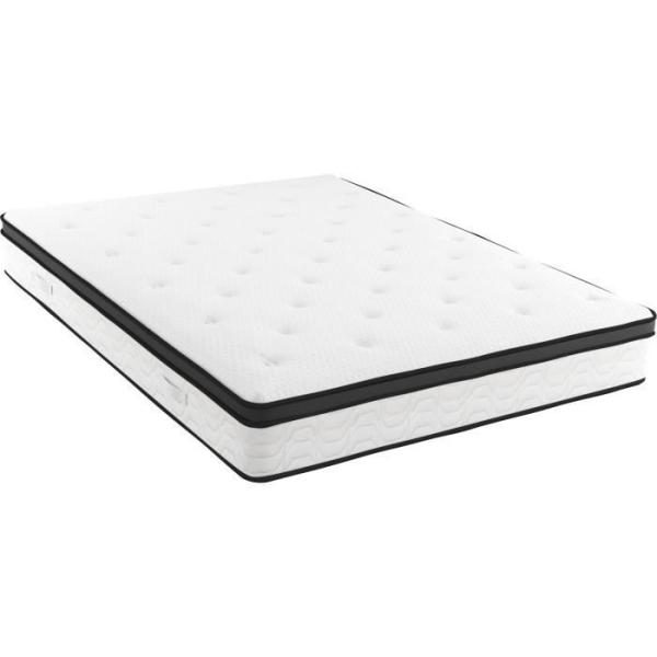 MODAMS Pocket Hybrid 180 x 200 - 720 Ressorts ensachés - Mémoire de forme 32 kg/m² + PU 24kg/m² - 5 zones - Réversible - Ep