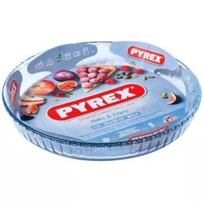 Moule à tarte Pyrex 28 cm en verre borosilicate