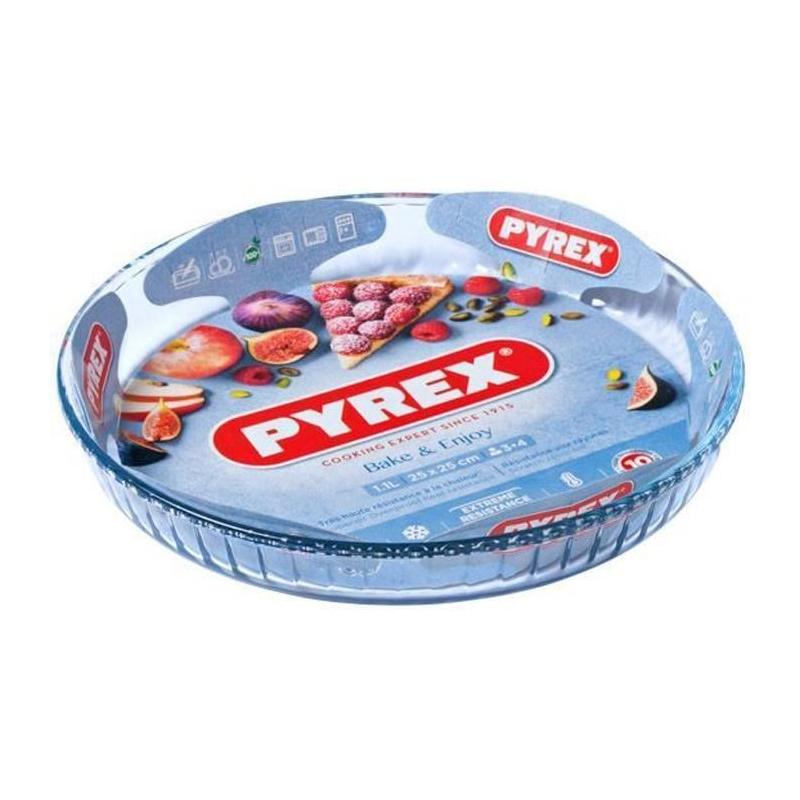 Moule à tarte Pyrex 28 cm en verre borosilicate