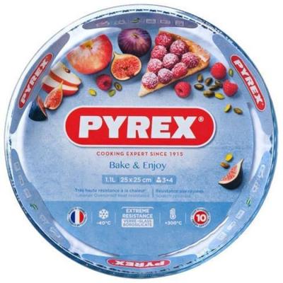 Moule à tarte Pyrex 28 cm en verre borosilicate