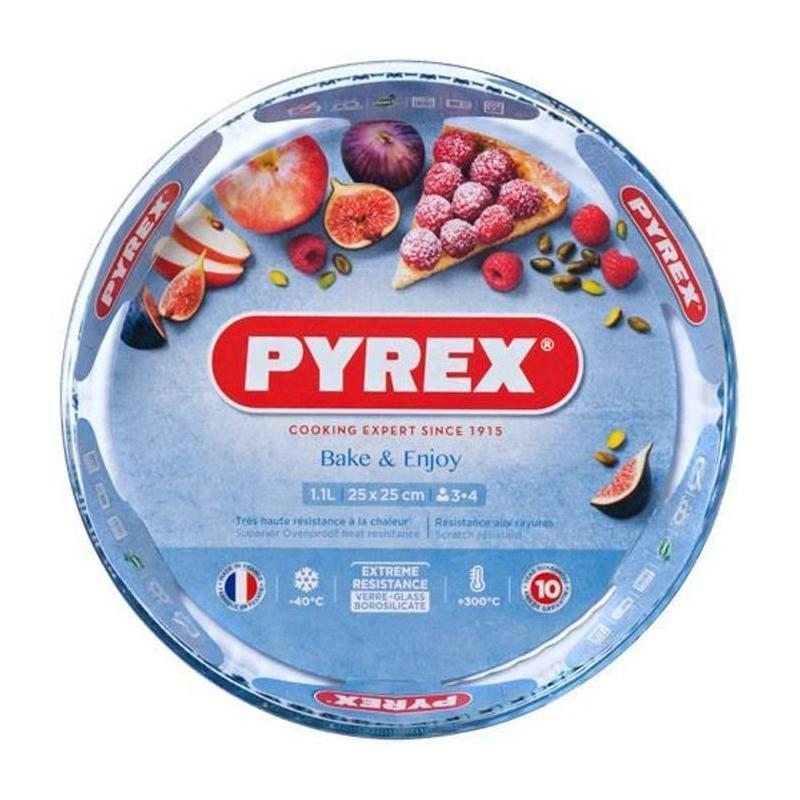 Moule à tarte Pyrex 28 cm en verre borosilicate
