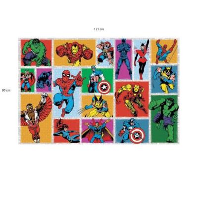 Puzzle 3000 pièces Retro Marvel Mes Héros, Qualité supérieure