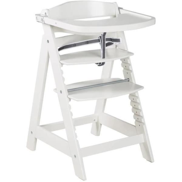 Chaise haute évolutive - ROBA - SIT UP CLICK & FUN - Plateau repas amovible - Hauteur réglable - Jusqu'a 70 Kg - Bois Laqué B