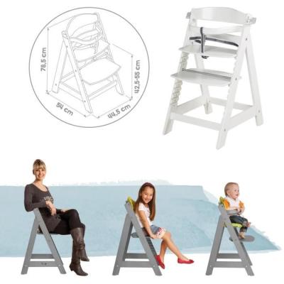 Chaise haute évolutive ROBA SIT UP CLICK & FUN - Bois laqué