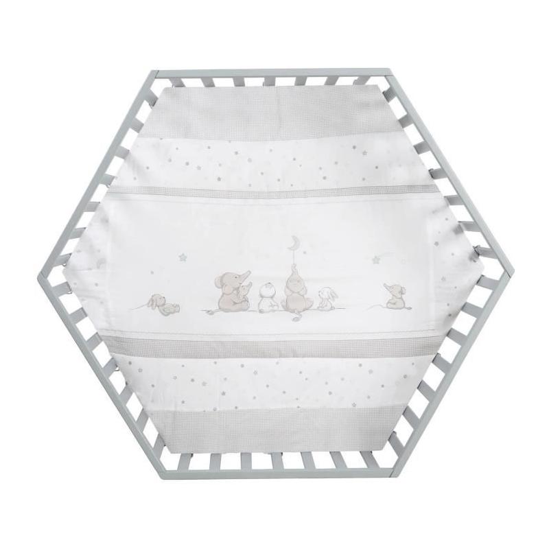 Parc bébé évolutif hexagonal ROBA STERNENZAUBER - Motif Éléphants