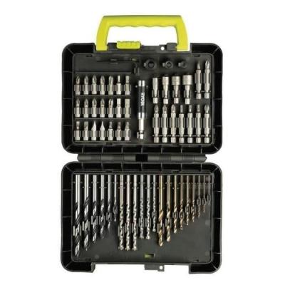 Coffret 60 accessoires perçage et vissage RYOBI - Forets bois, béton, métal