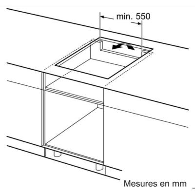 Bosch PUC611AA5E Noir Intégré 60 cm Plaque avec zone à induction 3 zone(s)