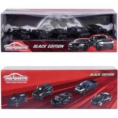 Pack cadeau Majorette - Édition Noire 5 véhicules - Collection STATION DE JEUX