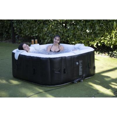 Spa gonflable carré 6 places avec bandeau LED - AC02-LED