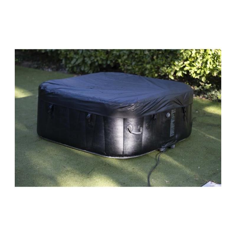 Spa gonflable carré 6 places avec bandeau LED - AC02-LED