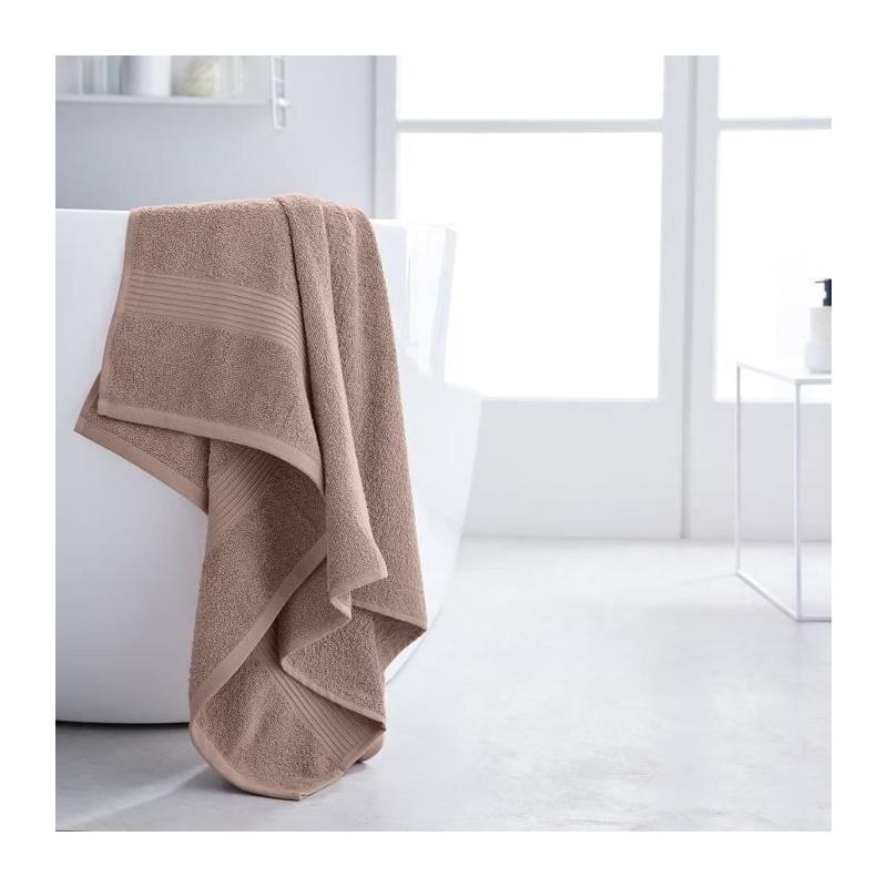 Drap de bain TODAY 90x150 cm 100% Coton - Rose des sables