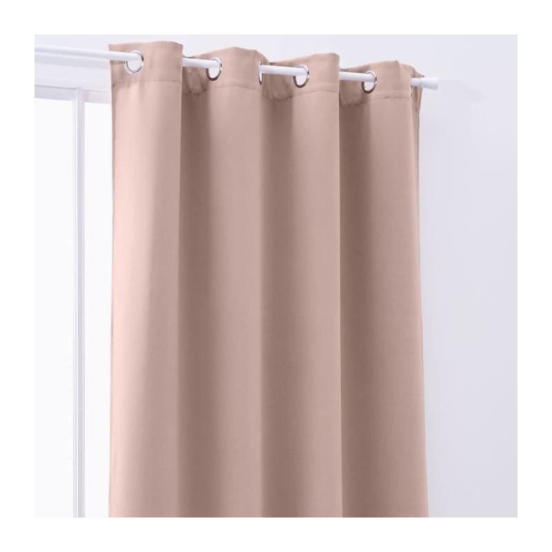Rideau Occultant 140x240cm Uni Rose des sables