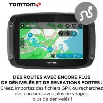 TomTom GPS Moto RIDER 550 Premium Pack - Carte Monde & Traffic TomTom GPS Moto RIDER 550 Premium Pack - Carte Monde & Traffic