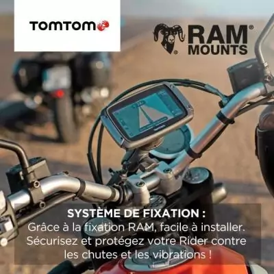 TomTom GPS Moto RIDER 550 Premium Pack - Carte Monde & Traffic TomTom GPS Moto RIDER 550 Premium Pack - Carte Monde & Traffic