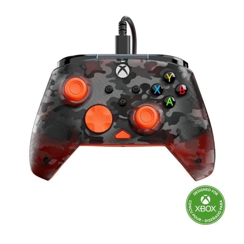 Manette de jeu Xbox Series X|S | Camouflage Noir / Orange