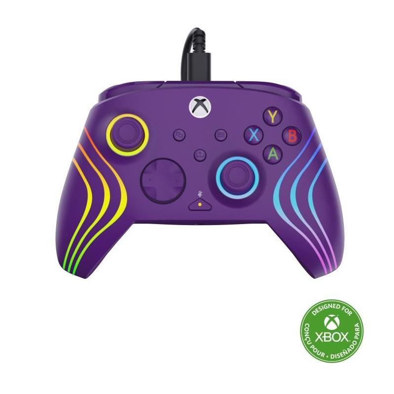 Manette de jeu Afterglow Wave pour Xbox - RGB Violet