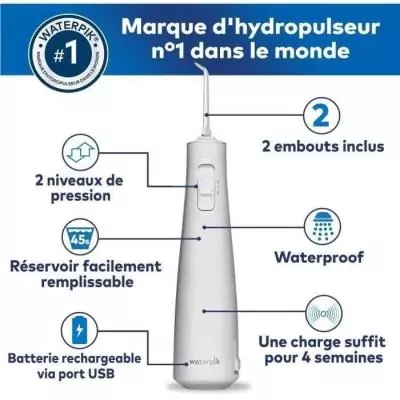 Hydropulseur Waterpik WF-20 Pulse Sans Fil - Efficacité garantie!