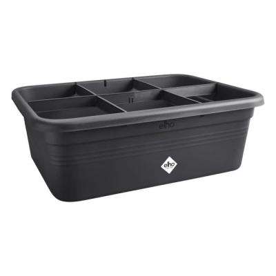 Bac à fleurs Elho Green Basics 76x57x27 cm - Noir - Pot de fleur recyclé