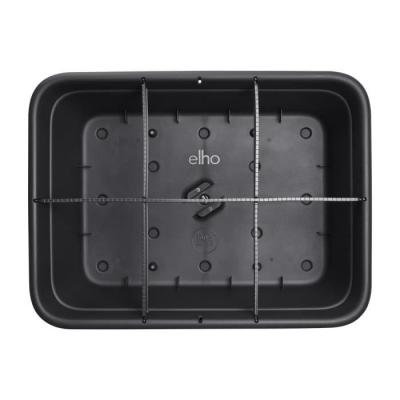 Bac à fleurs Elho Green Basics 76x57x27 cm - Noir - Pot de fleur recyclé