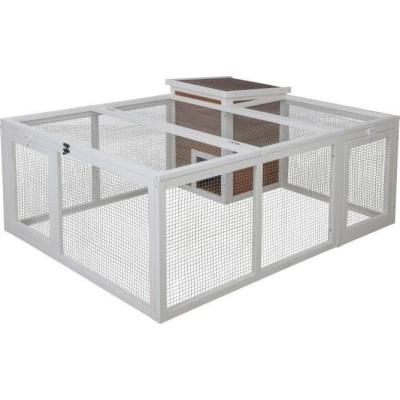 Enclos extérieur pour petits animaux avec maison intégrée